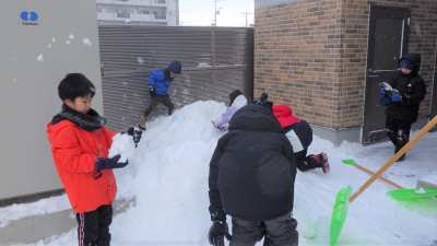 令和6年1月10日　学習室活動　雪遊び